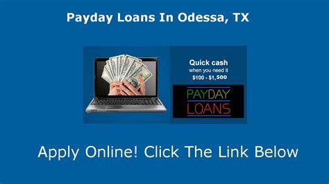 Cash Loans In Odessa Texas