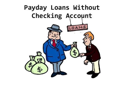Cash Loans Without Checking Account