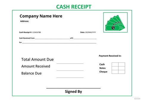 Free Printable Cash Receipt Template For Your Needs