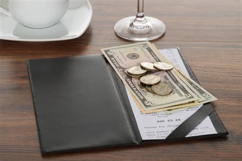 Cash at restaurants