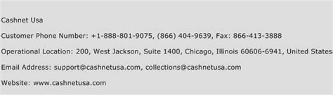 Cashnetusa Phone Number Customer Service