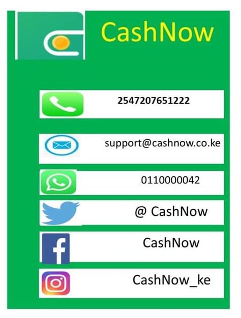 Cashnow Customer Care Number