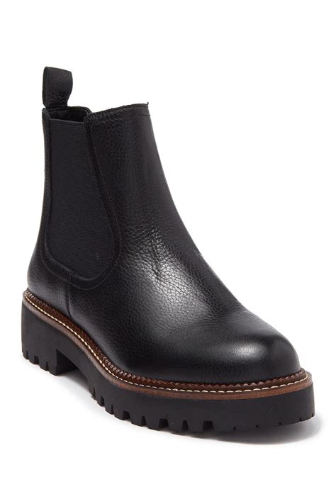 Caslon Miller Water Resistant Leather Chelsea Boot in Black Lyst