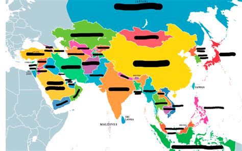 Map Of Asia Quiz