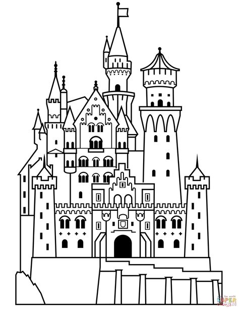 Castle Printable Coloring Pages