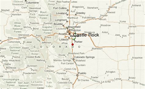 Castle Rock Colorado Map