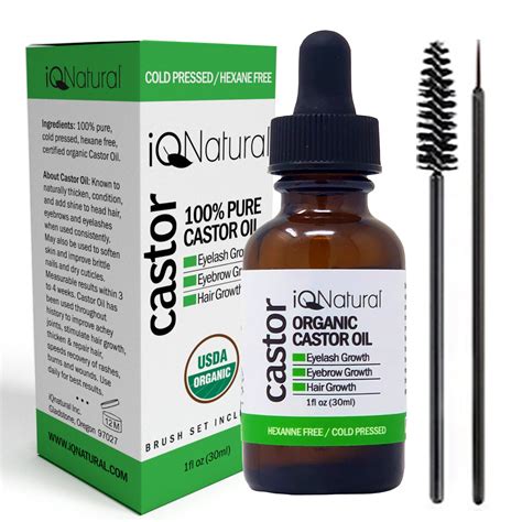 10ml Castor Oil for Growth Hair Eyebrow & Eyelash Eye Brow& Lash 100