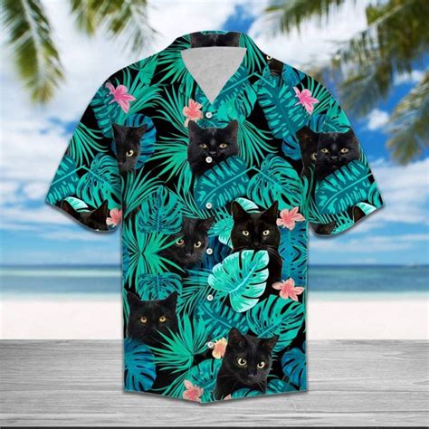 Stay Cool and Stylish with our Cat Hawaiian Shirts!