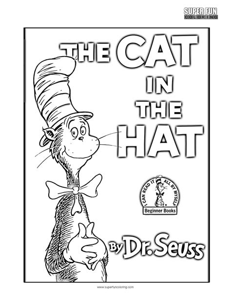 Cat In The Hat Free Printable Coloring Pages