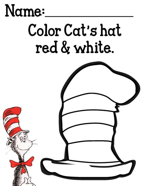 Cat In The Hat Printable