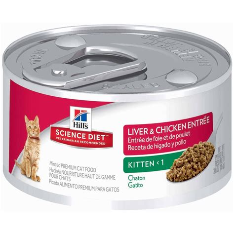 HILL'S SCIENCE DIET Kitten Liver & Chicken Entree Canned Cat Food, 5.5