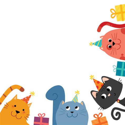 Cat Birthday Template