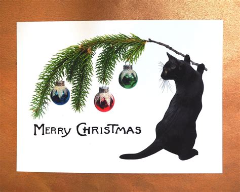 Cat Christmas Card