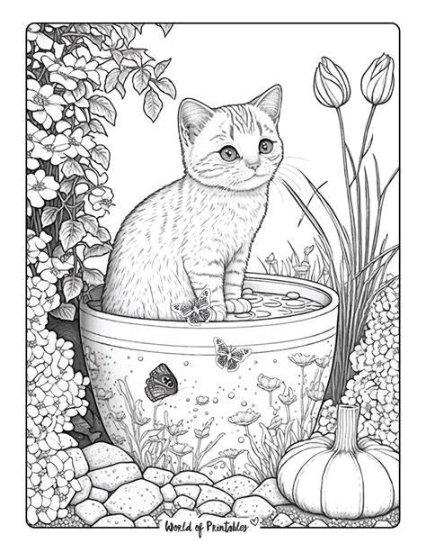 Cat Coloring Pages Pinterest