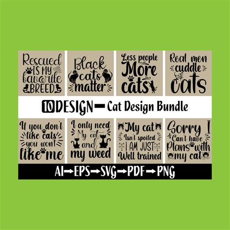Download Cat Design Bundle Commercial Use