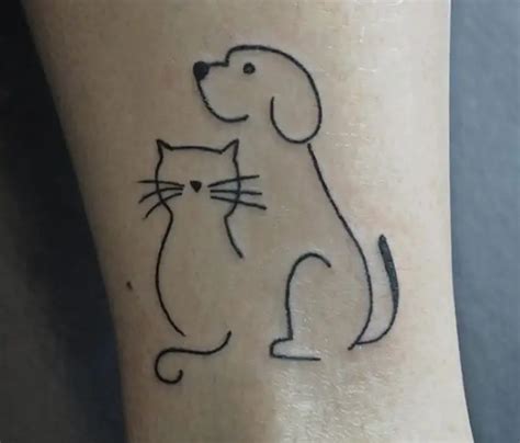 Cat Dog Tattoo