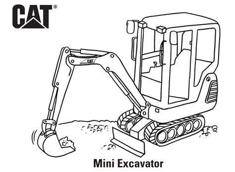 Cat Excavator Coloring Pages
