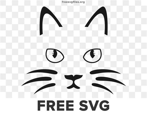 Feline Fanciness: Get Your Paws on Free Cat Face SVGs for Endless Creative Fun!
