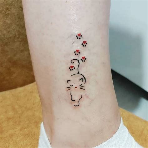 Cat Line Tattoo