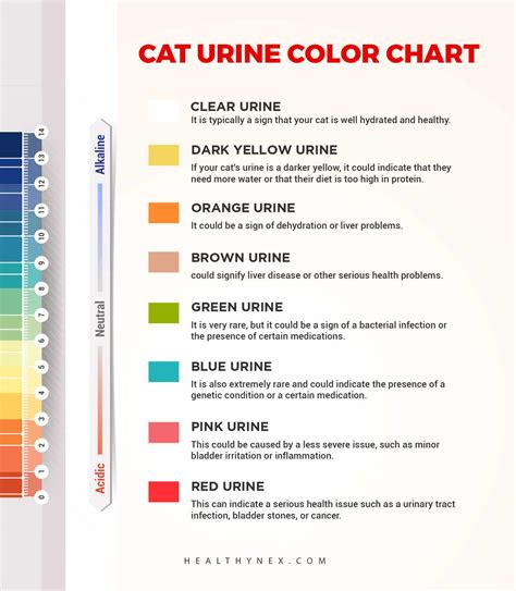 Cat Pee Color Chart