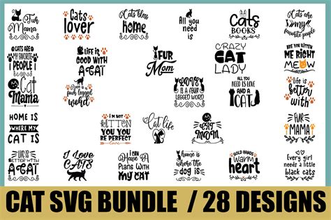 Download Cat Quotes Bundle Cut Images