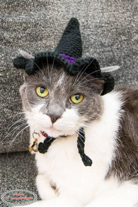 Cat Witch Hat Crochet Pattern