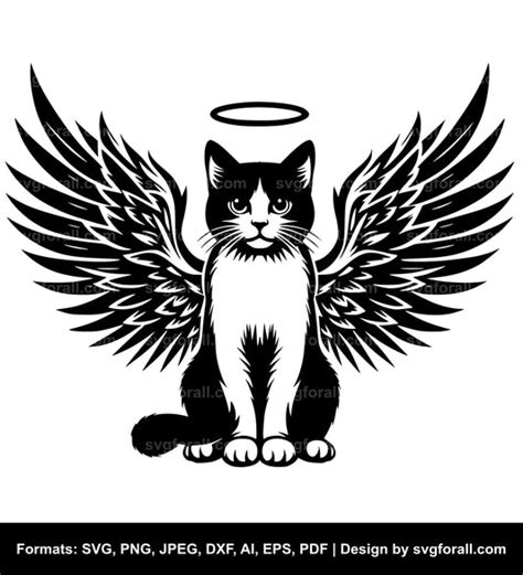 Download Cat with Wings SVG File - SVG Design Easy Edite