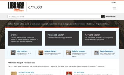 Catalog Loc Gov Library
