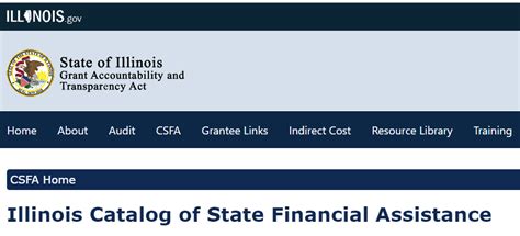 Catalog Of State Financial Assistance