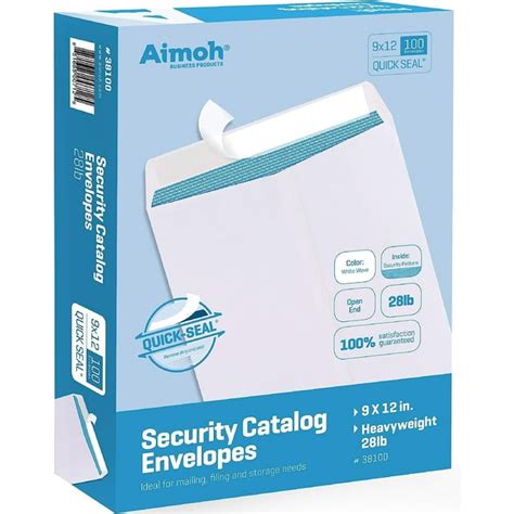 Catalog Security Tinted Envelopes