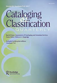 Cataloging Classification Quarterly