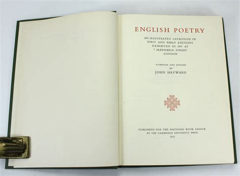Catalogue In Poetry