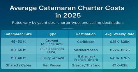 Catamaran Cost Value