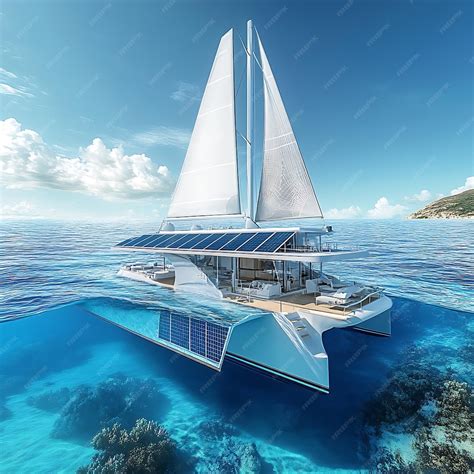 Catamaran Underwater View