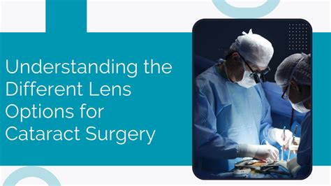 Cataract Surgery and Advanced Lens Options