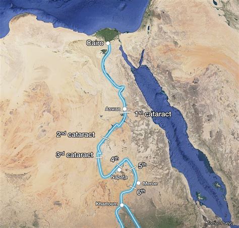 Cataracts Ancient Egypt Map Галерија слика