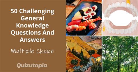 Categories of Challenging General Knowledge