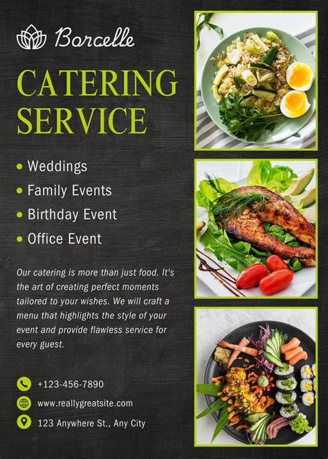 Catering Services Flyer Templates