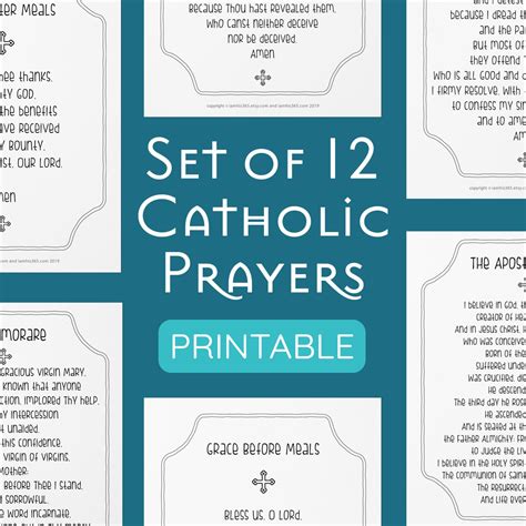 Catholic Prayers Printable