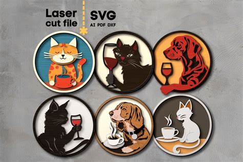 Download Cats and Dogs Bundle Cut Images