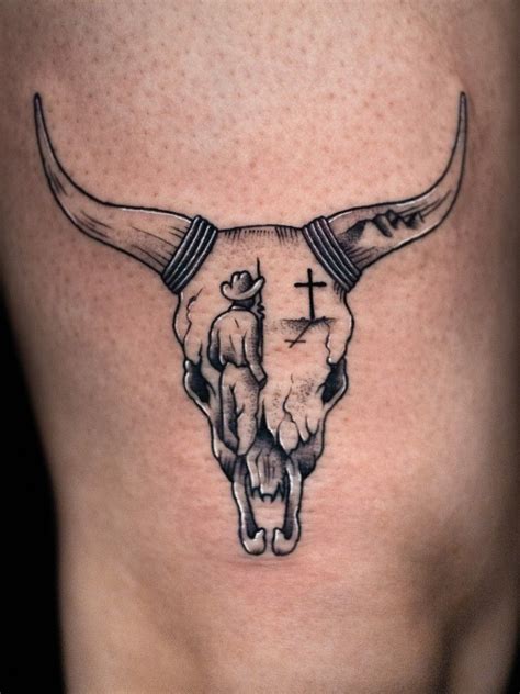 Cattle Skull Tattoo
