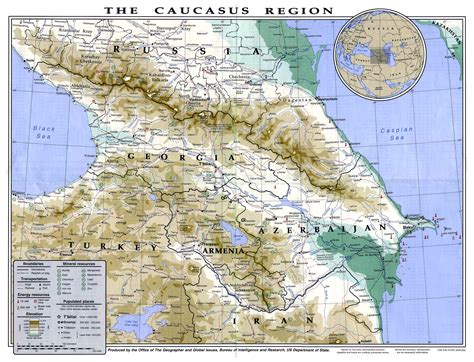 Caucasus geographical map Imaginary maps, New scientific discoveries