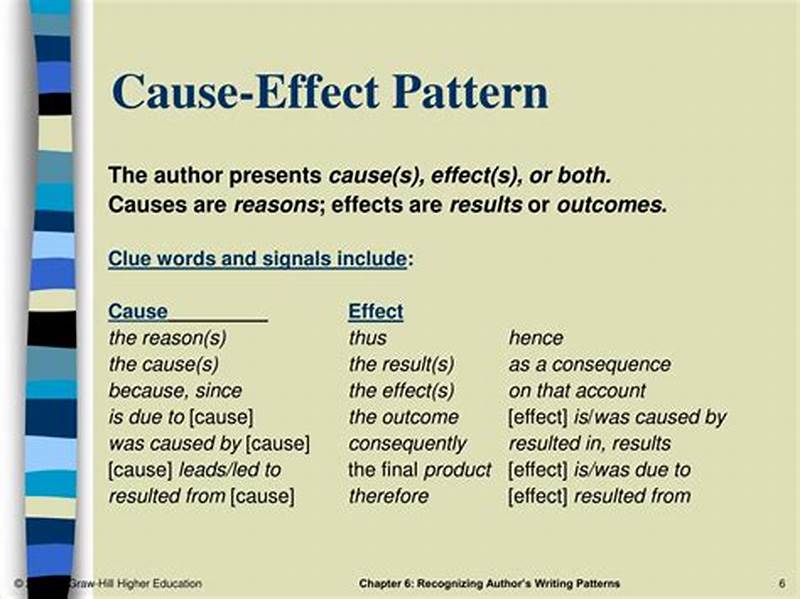 Cause And Effect Pattern Of Development