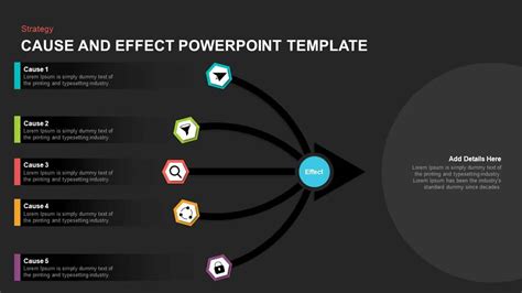 Cause-Effect Power Point Diagram Template