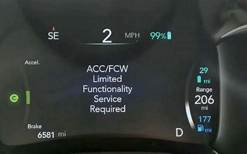 Causes Of Acc Fcw Limited Functionality Image