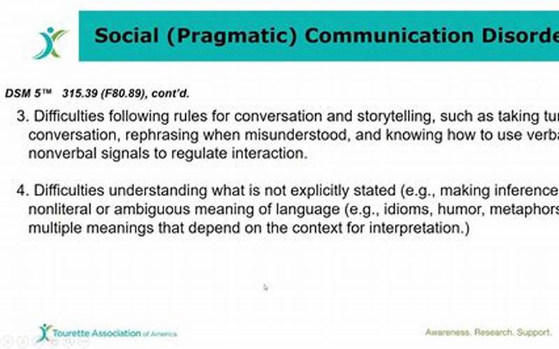 Causes Of Social Pragmatic Disorder