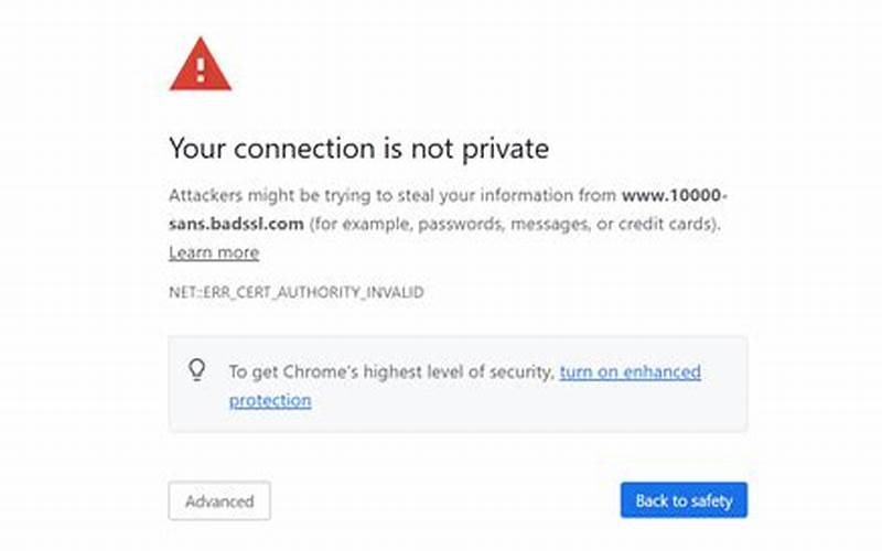 Causes Of Ssl Connection Error