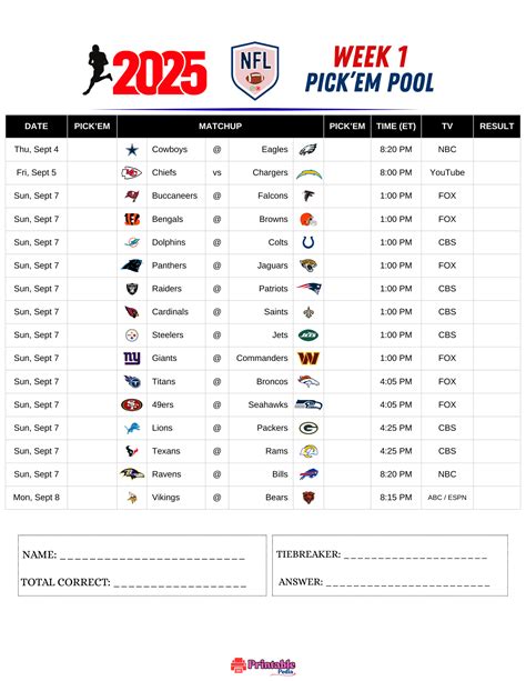 Cbs Sports Printable Nfl Schedule