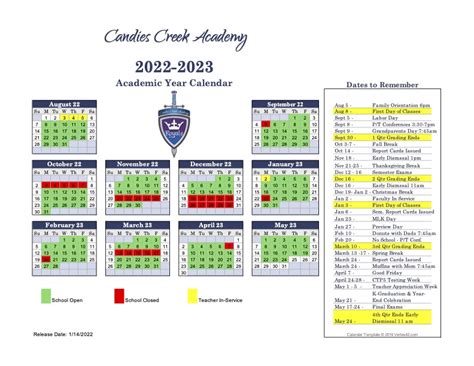 Cca Academic Calendar
