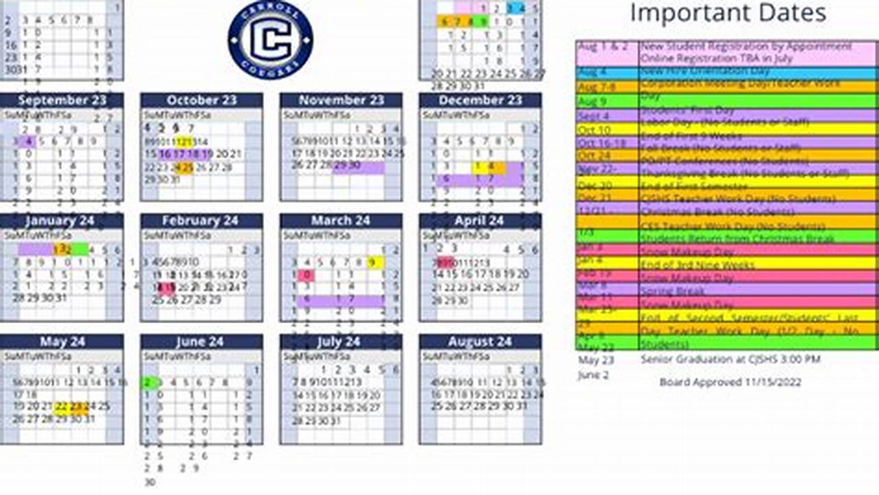 Ccsc Calendar 2024-25